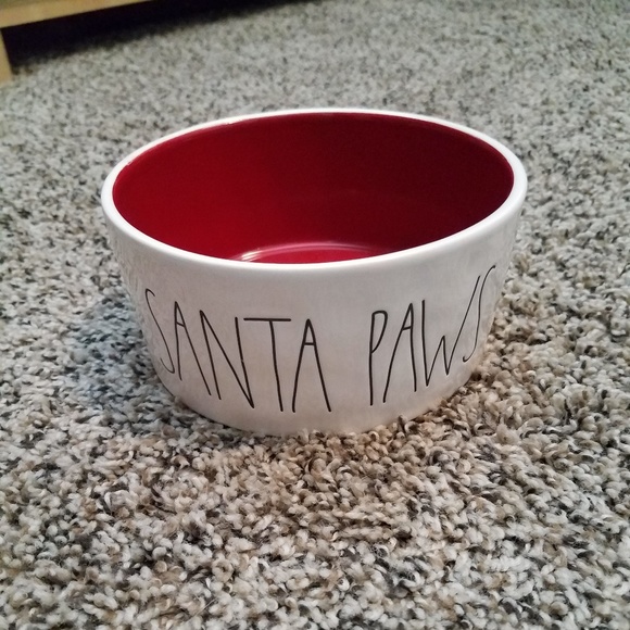 rae dunn santa paws